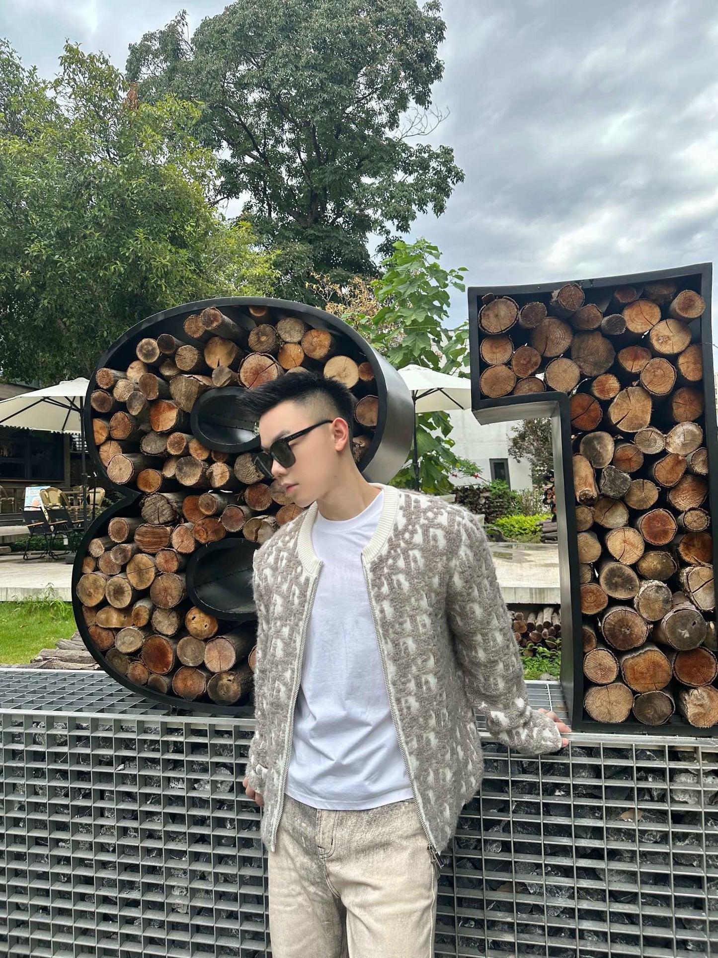 ZZLL / 디올 니트 코트