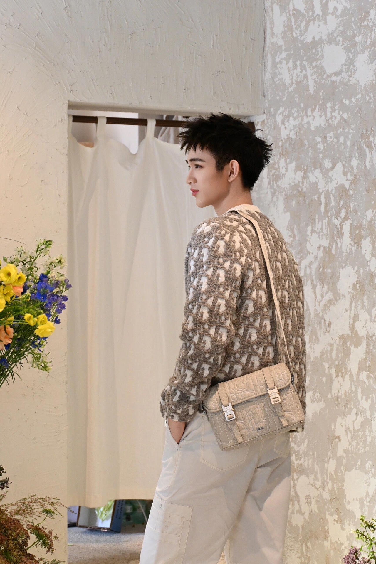 ZZLL / 디올 니트 코트