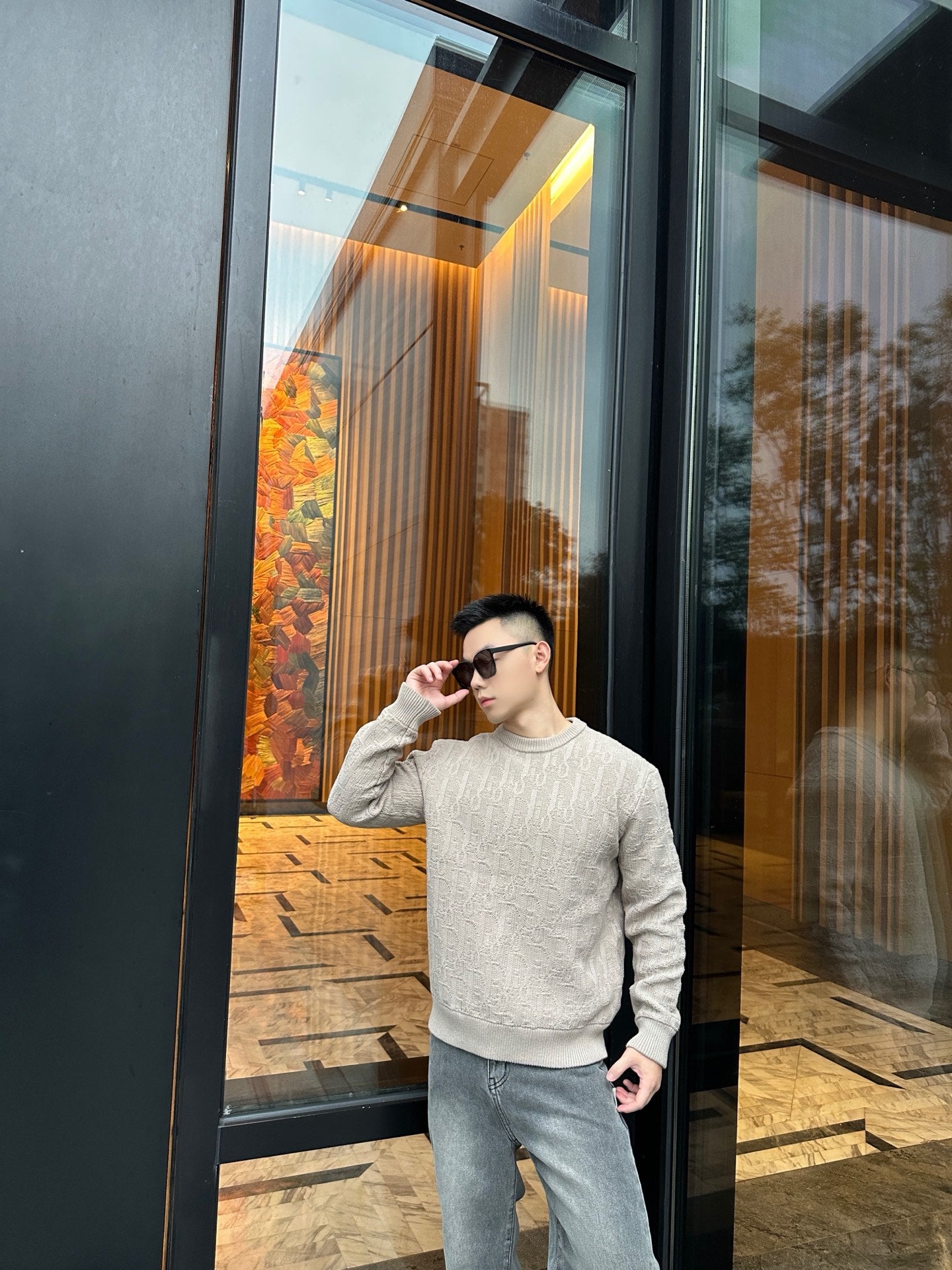 ZZLL / 디올 니트 스웨터