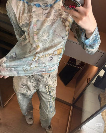 GTR / 아크네스튜디오 긴팔 레이스 셔츠