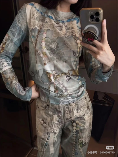 GTR / 아크네스튜디오 긴팔 레이스 셔츠