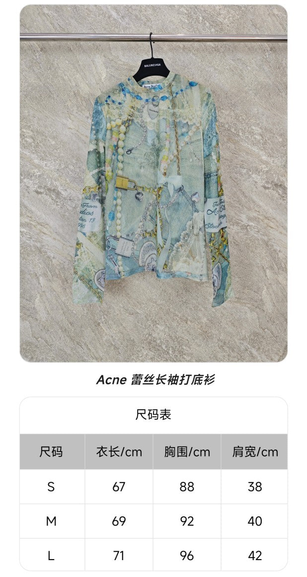 GTR / 아크네스튜디오 긴팔 레이스 셔츠