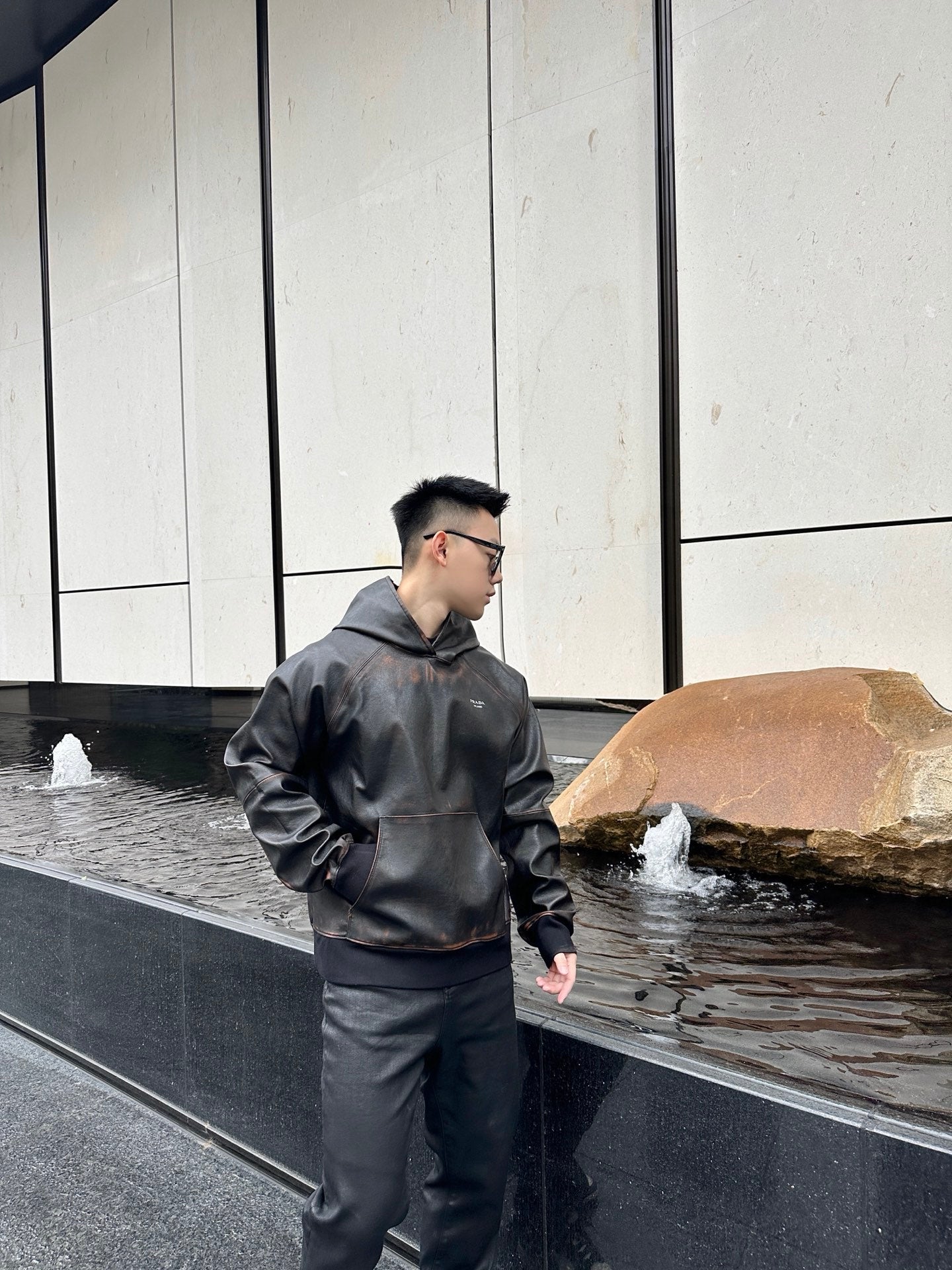 ZZLL / 프라다 가죽 자켓