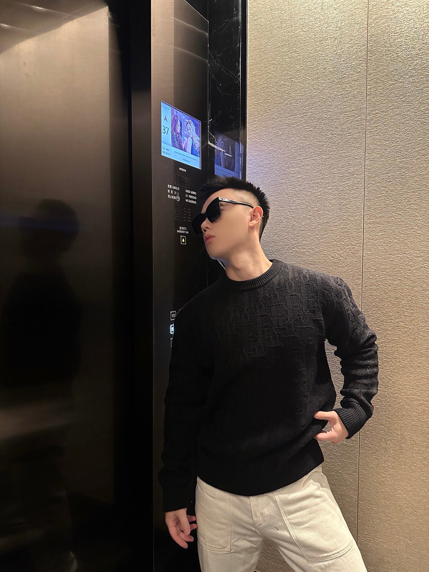 ZZLL / 디올 니트 스웨터