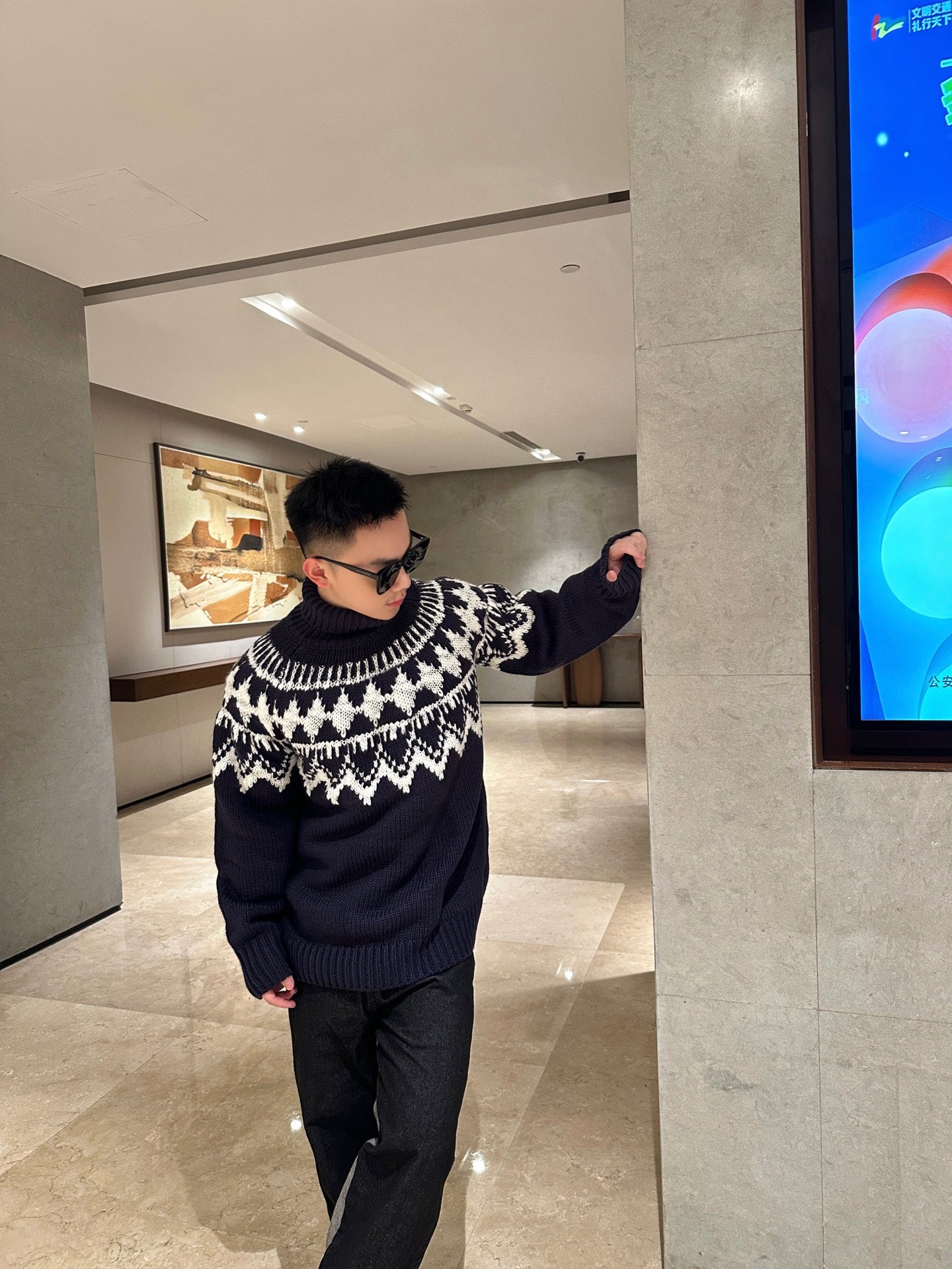 ZZLL / 디올 니트 스웨터