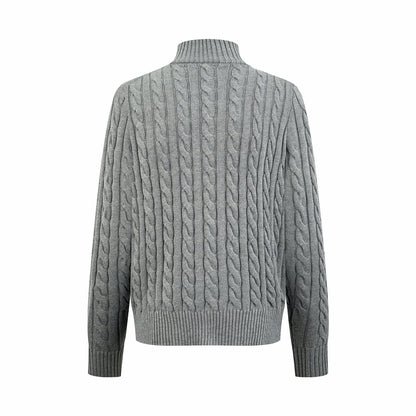 ZZLL / 폴로 집업 니트