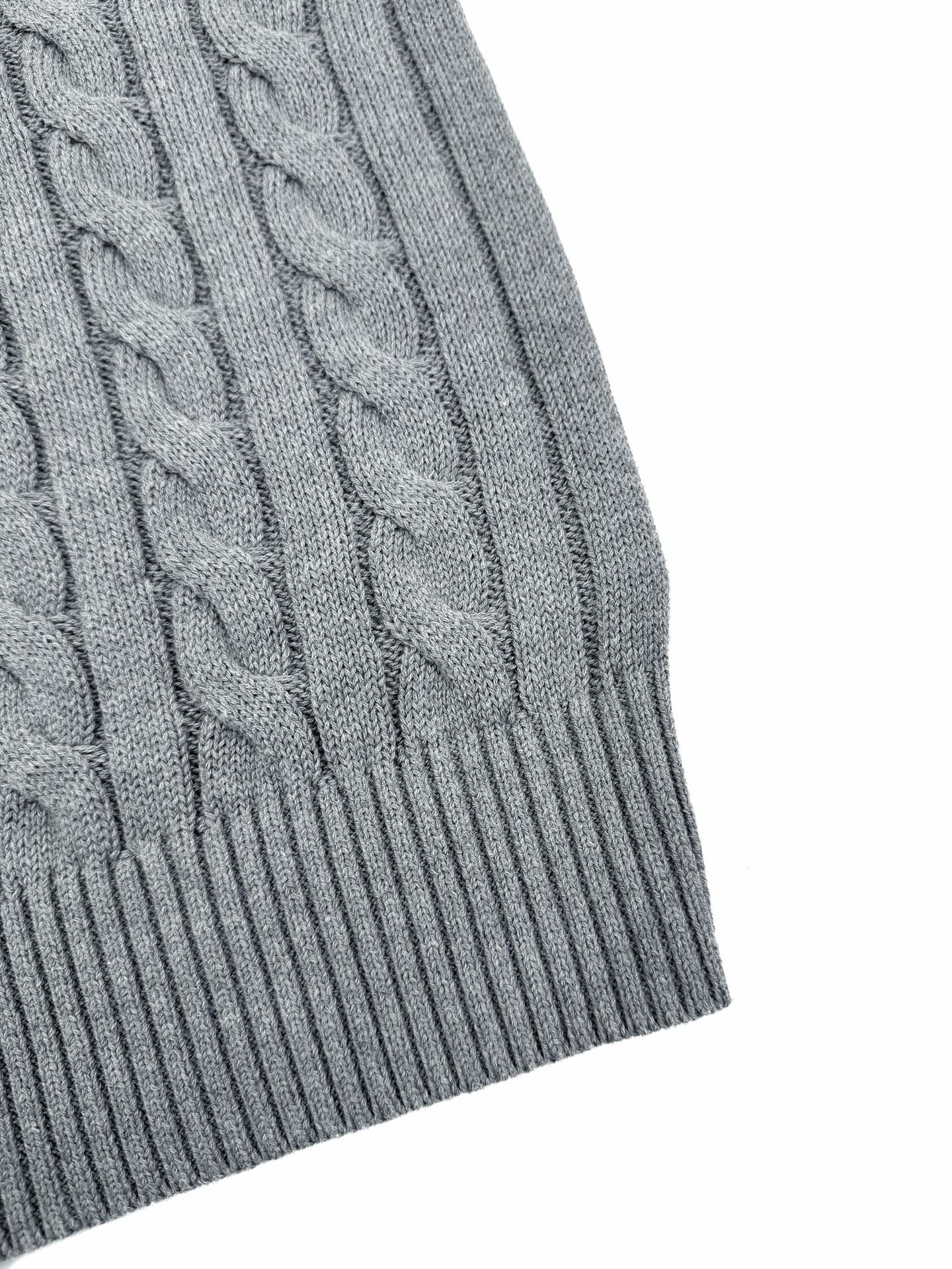 ZZLL / 폴로 집업 니트