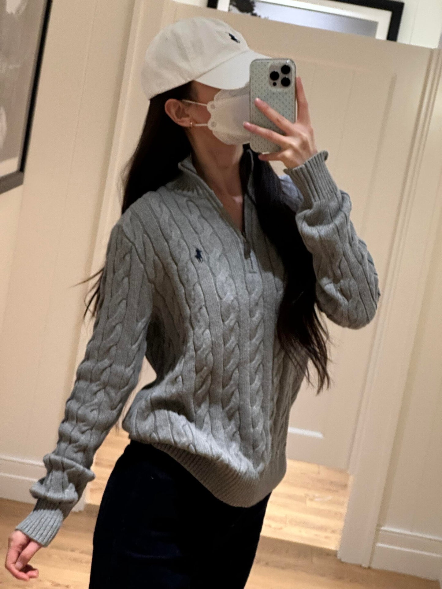 ZZLL / 폴로 집업 니트