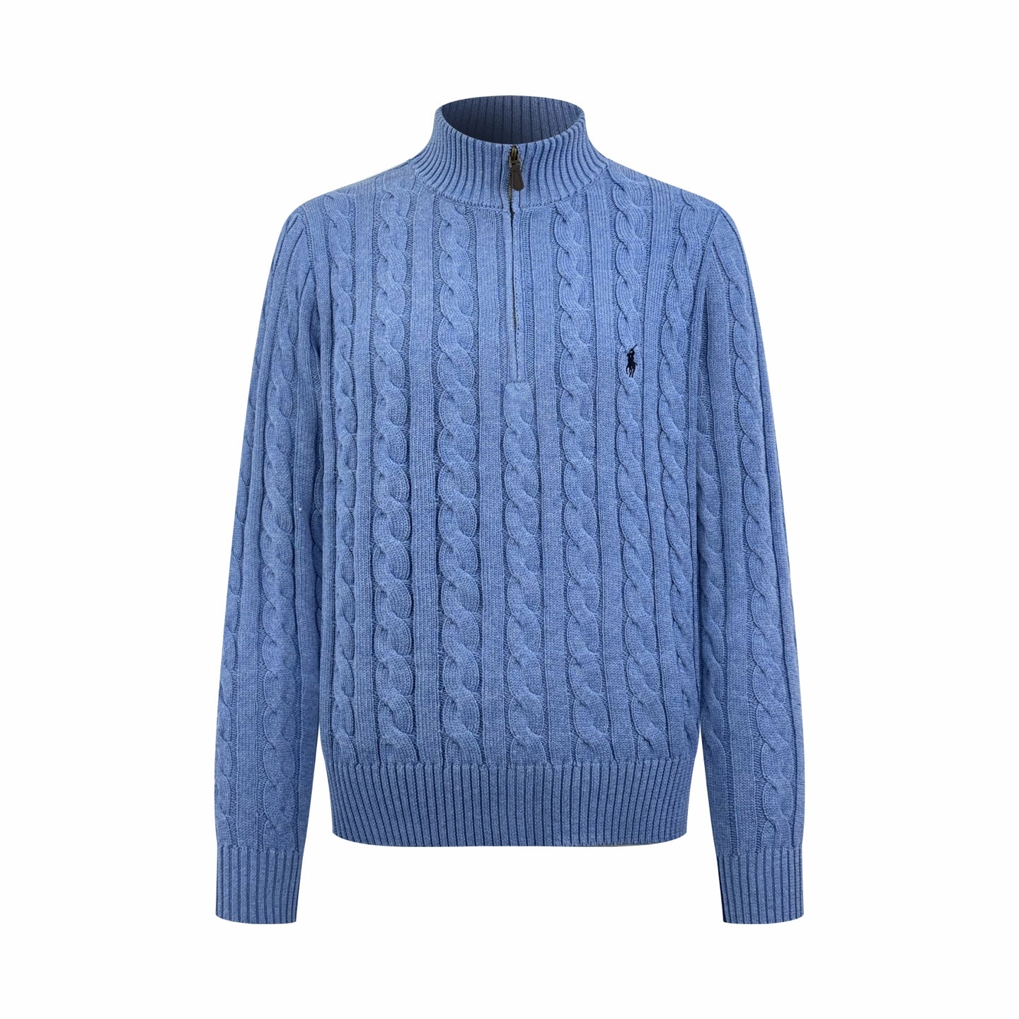 ZZLL / 폴로 집업 니트