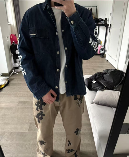 GTR / 크롬하츠 데님 셔츠 솜옷