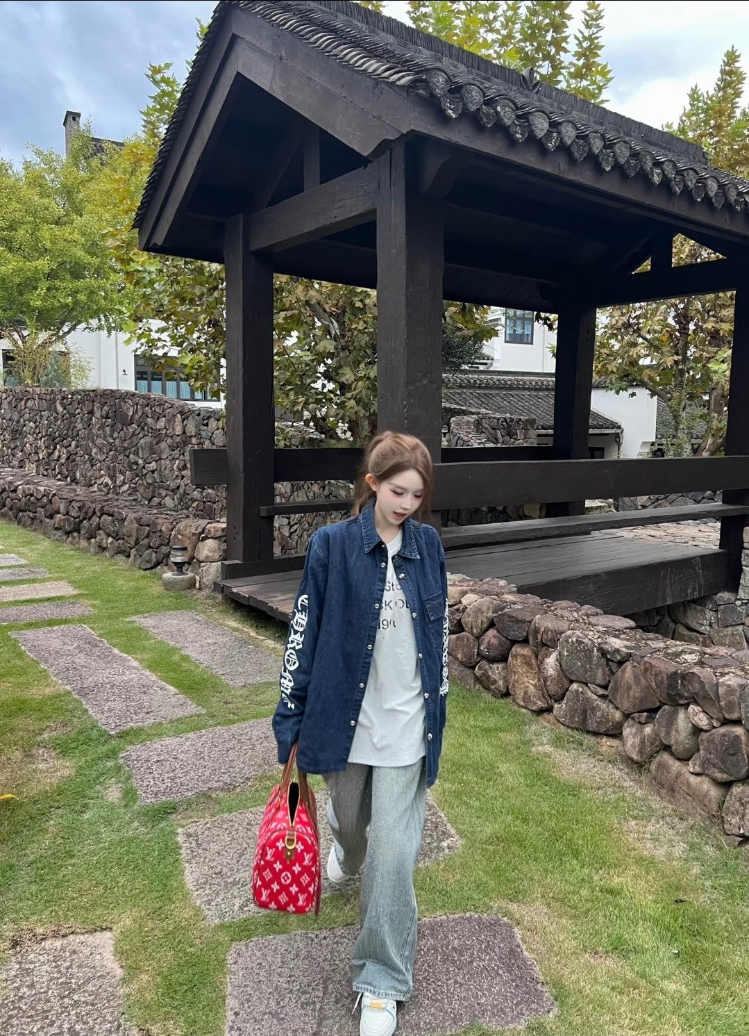 GTR / 크롬하츠 데님 셔츠 솜옷