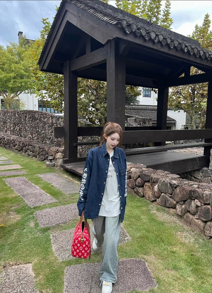 GTR / 크롬하츠 데님 셔츠 솜옷