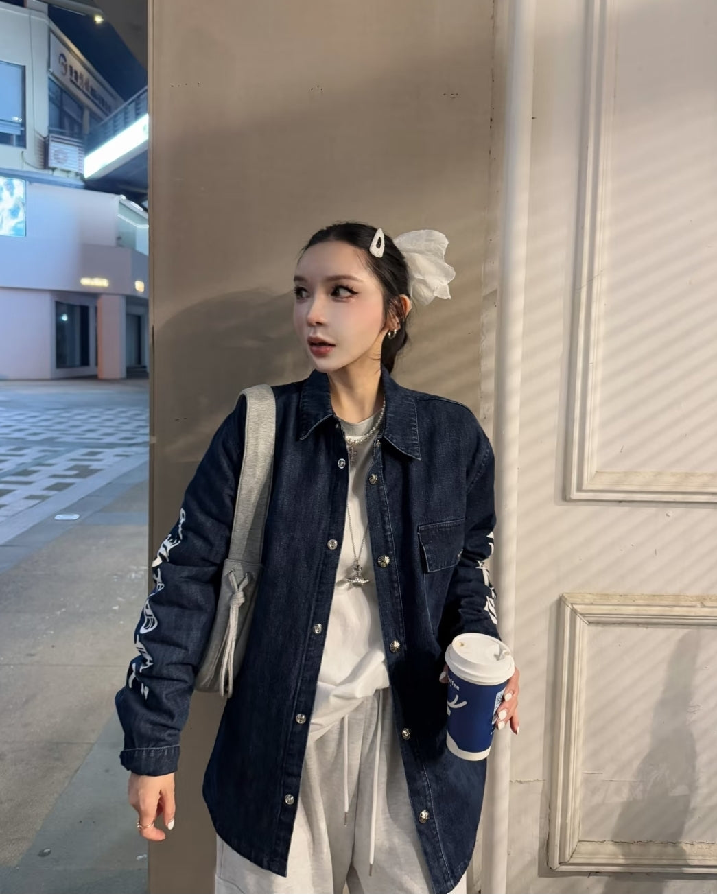 GTR / 크롬하츠 데님 셔츠 솜옷