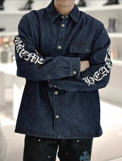 GTR / 크롬하츠 데님 셔츠 솜옷