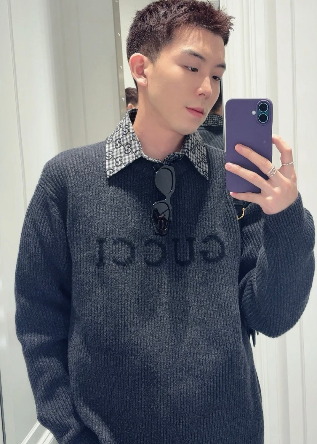 TJ셀러 / 구찌 알파벳 무늬 스웨터