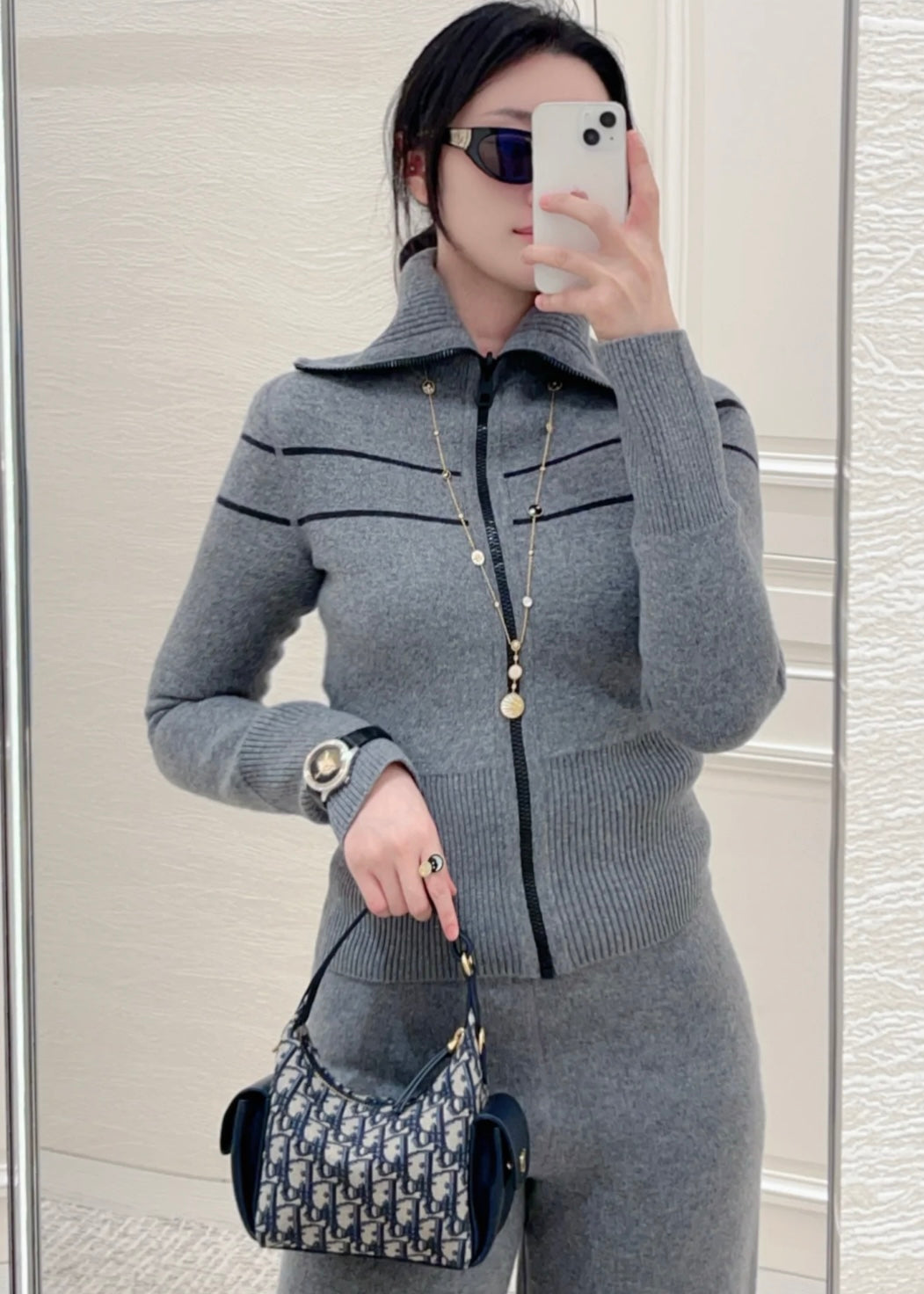 TJ셀러 / 디올 양면 캐시미어 카디건