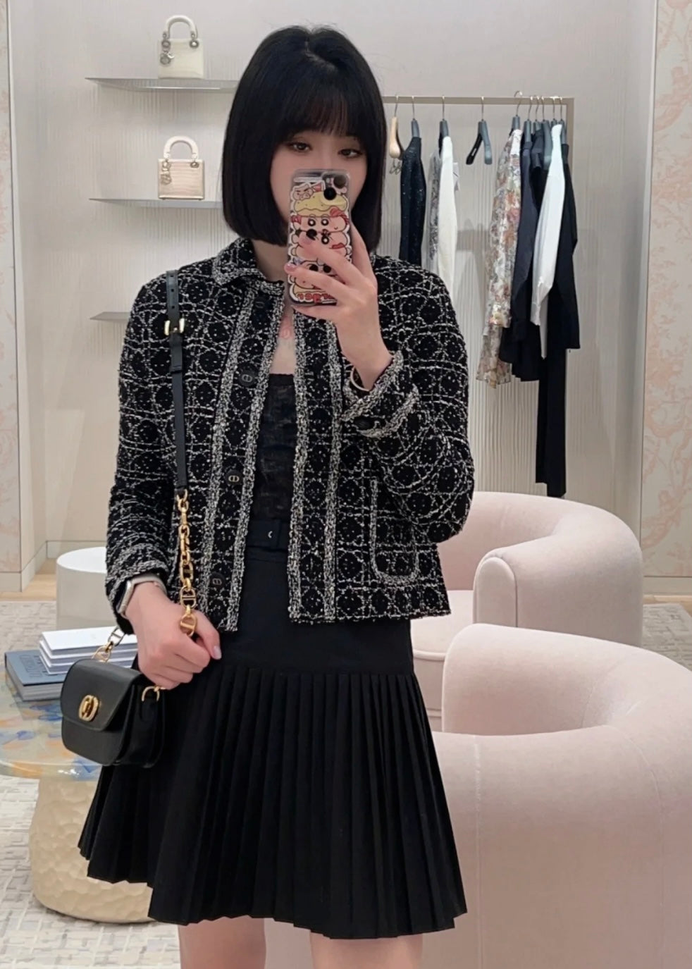 TJ셀러 / 디올 체크무늬 외투