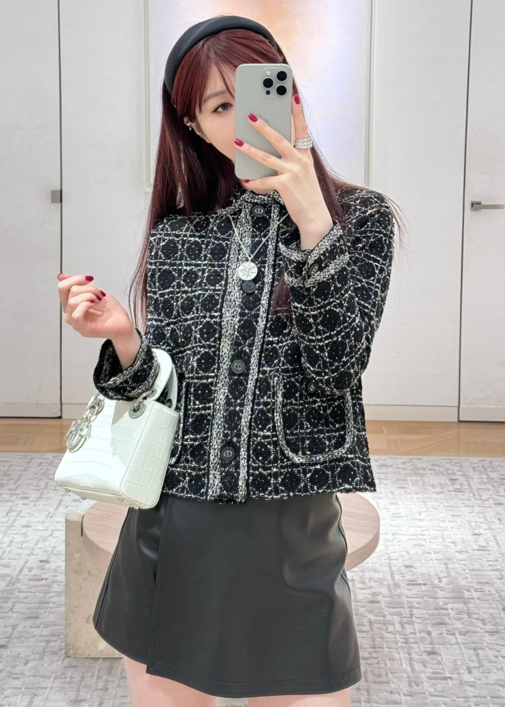 TJ셀러 / 디올 체크무늬 외투