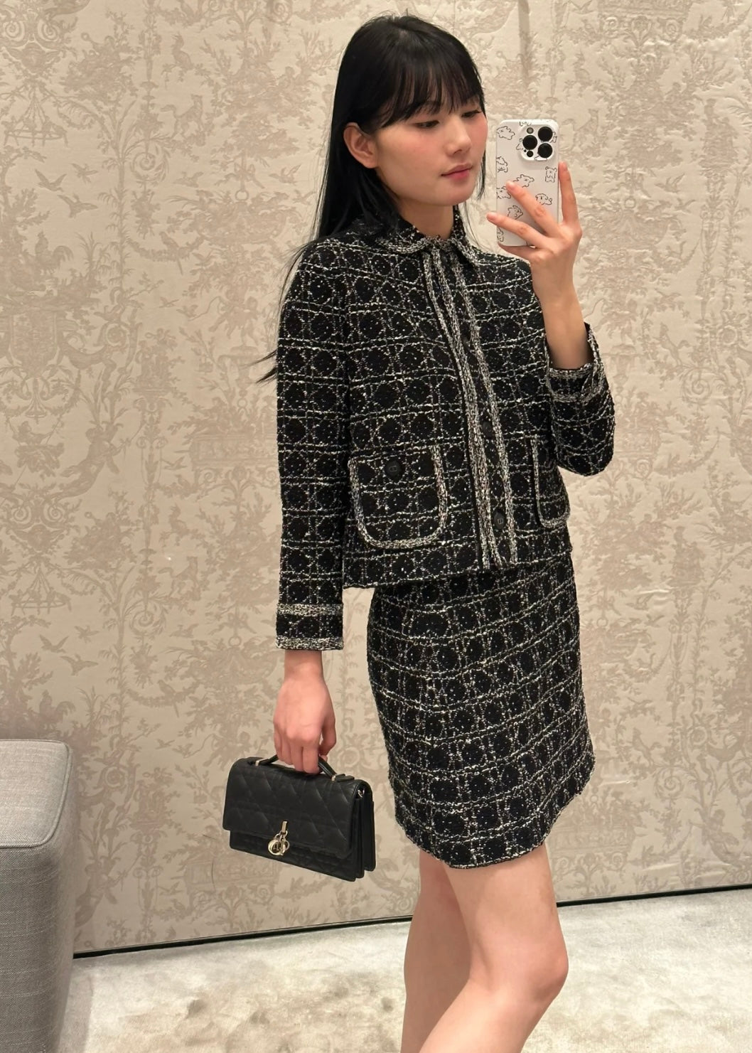 TJ셀러 / 디올 체크 스커