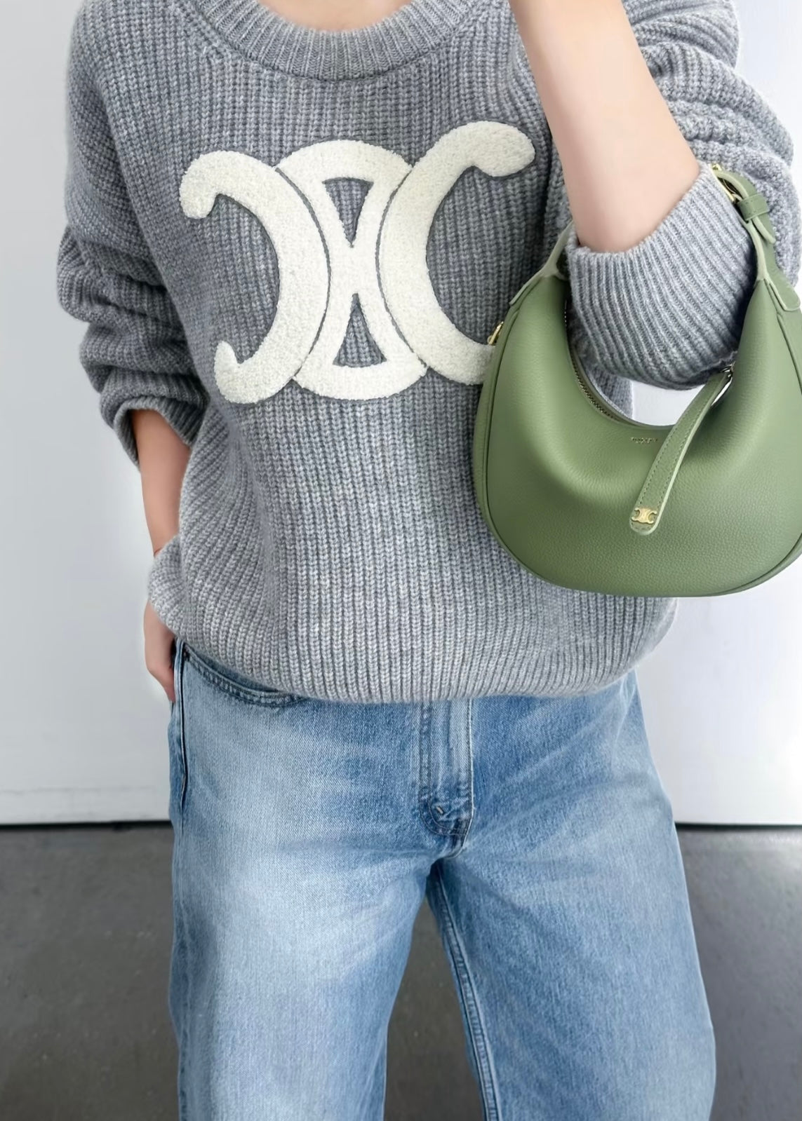 TJ셀러 / 셀린느 울 커버 니트