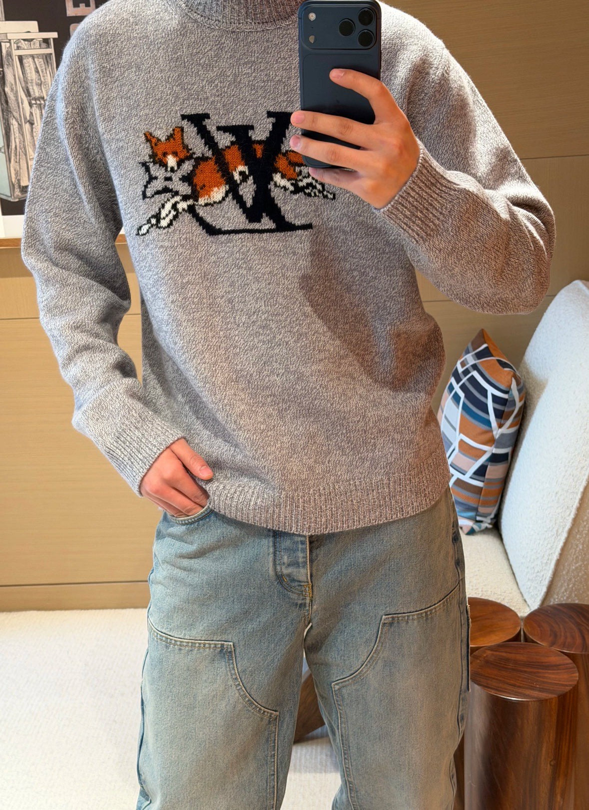 GTR / 루이비통 자카드 스웨터