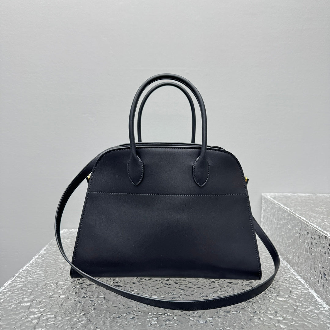 카타 / 더로우 안장 가죽 검정 가방