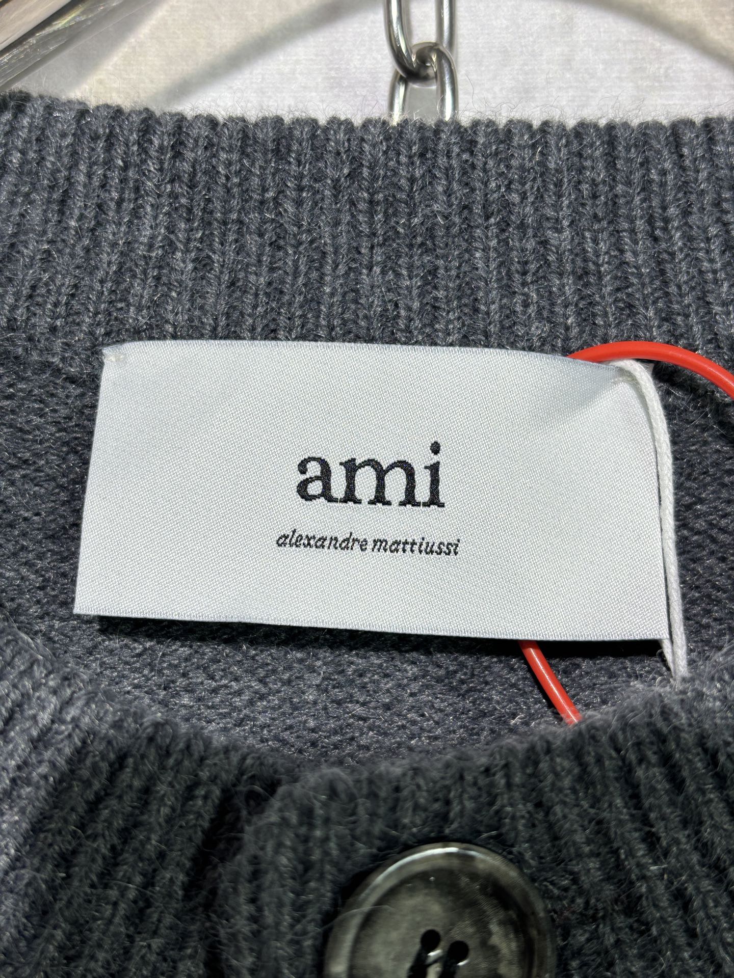 체인2호 / 아미 하트 로고 니트 가디건