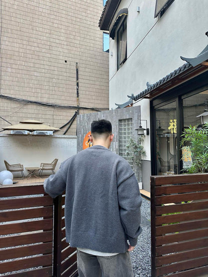 체인2호 / 아미 하트 로고 니트 가디건