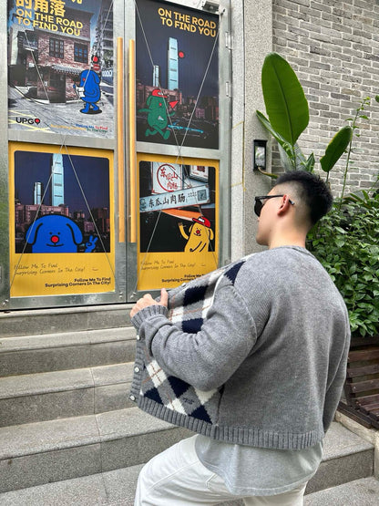 체인2호 / 프라다 라운드넥 니트 가디건