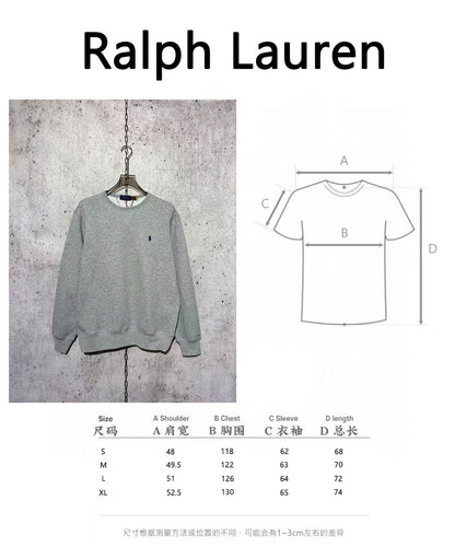 체인2호 / 폴로 로고 자수 단색 라운드 맨투맨