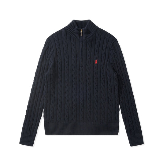 BVG / 폴로 반집업 스웨터