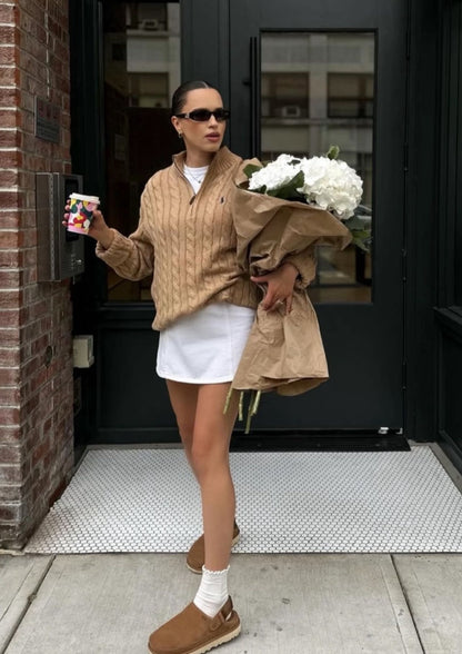 BVG / 폴로 반집업 스웨터