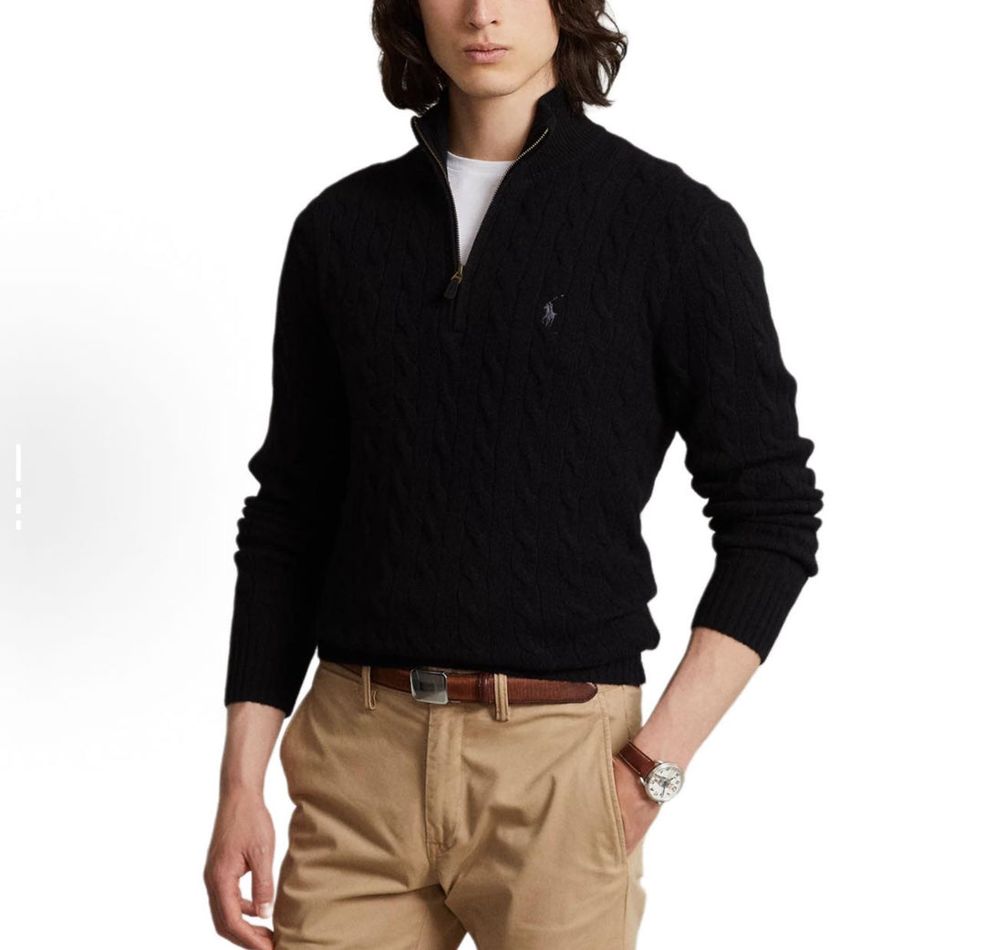 BVG / 폴로 반집업 스웨터